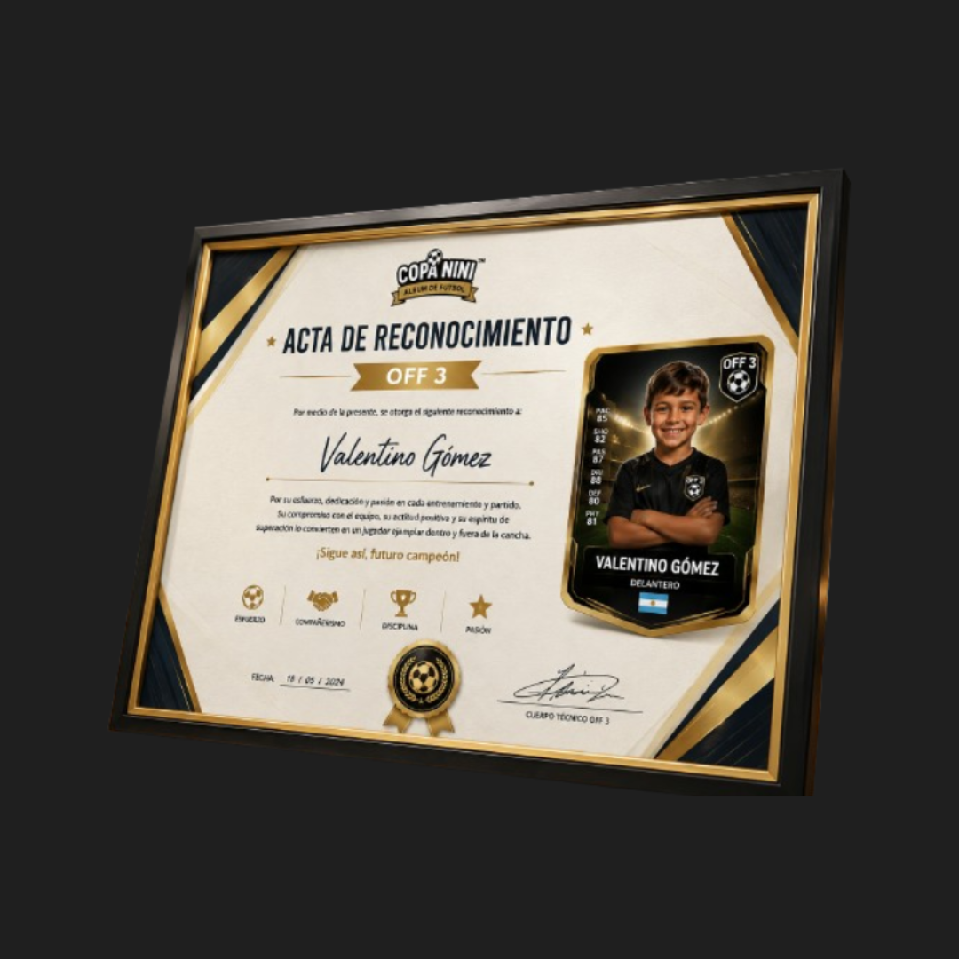 Acta de Reconocimiento Deportivo